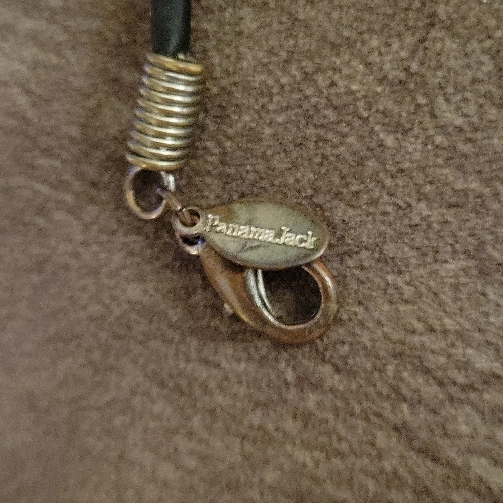 VTG PANAMA JACK Dragon Pendant Split Tube Unisex Castlecore Choker Necklace